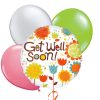 Balloon Combo 18 - Get Well Soon - flowery