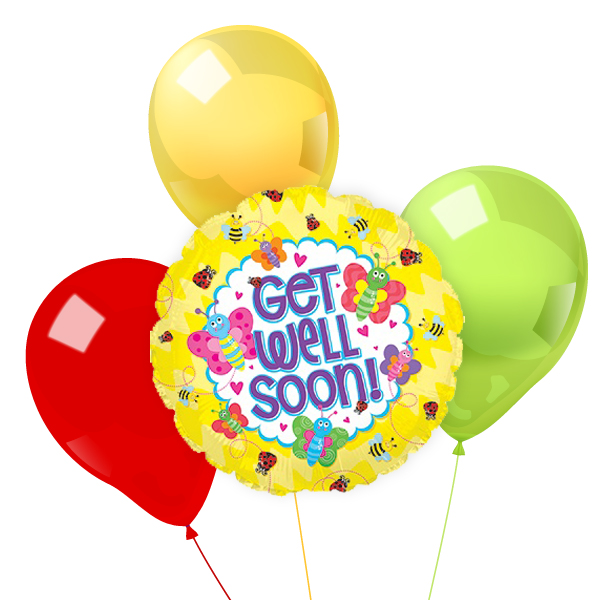 Balloon Combo 18 – Get Well Soon – bugz | FruitoGift