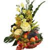 Fruit Basket Malaysia - Garden Fresh fruit flower bouquet basket