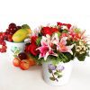Fruit Gift Malaysia - Duet Aplenty fruit flower bouquet