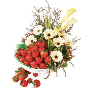 Fruit Gift delivery Malaysia - Strawberry Galore fruit bouquet