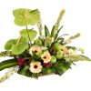 Sympathy fruit basket malaysia malaysia - Loving Tender condolence fruit basket with flower arrangement