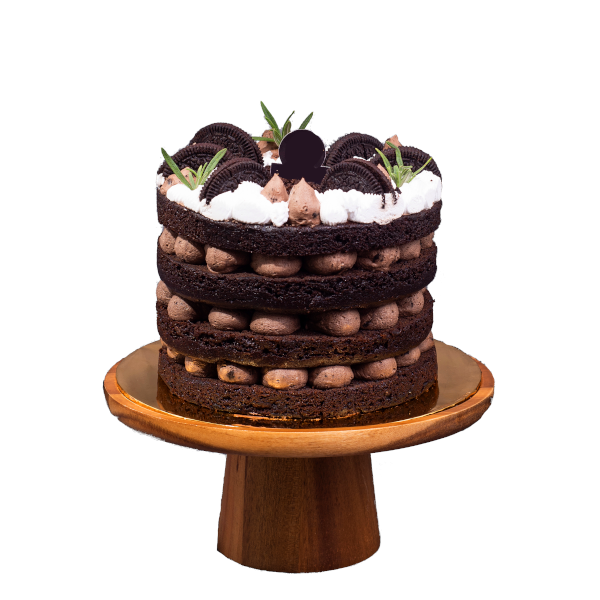 Oreo Chocolate Vegan Naked Cake | FruitoGift