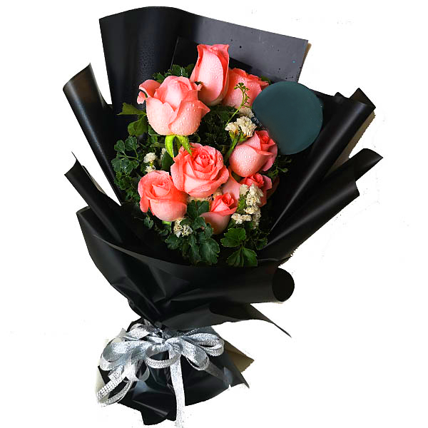 Flower Bouquet - Pink Rosa hand bouquet - Premium Online Florist Malaysia | FruitoGift