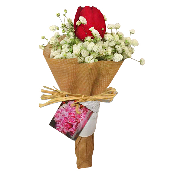 Hand Bouquet Klang Valley Malaysia - flower bouquet Sola Red Rose | FruitoGift