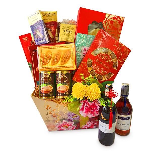 CNY Hamper Delivery Malaysia - Golden Larch Chinese New Year Hamper | FruitoGift