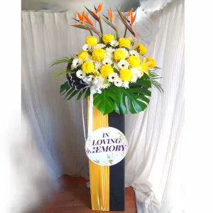 Condolence Flower Ipoh - Serenity Memory Funeral Wreath CD61 | FruitoGift